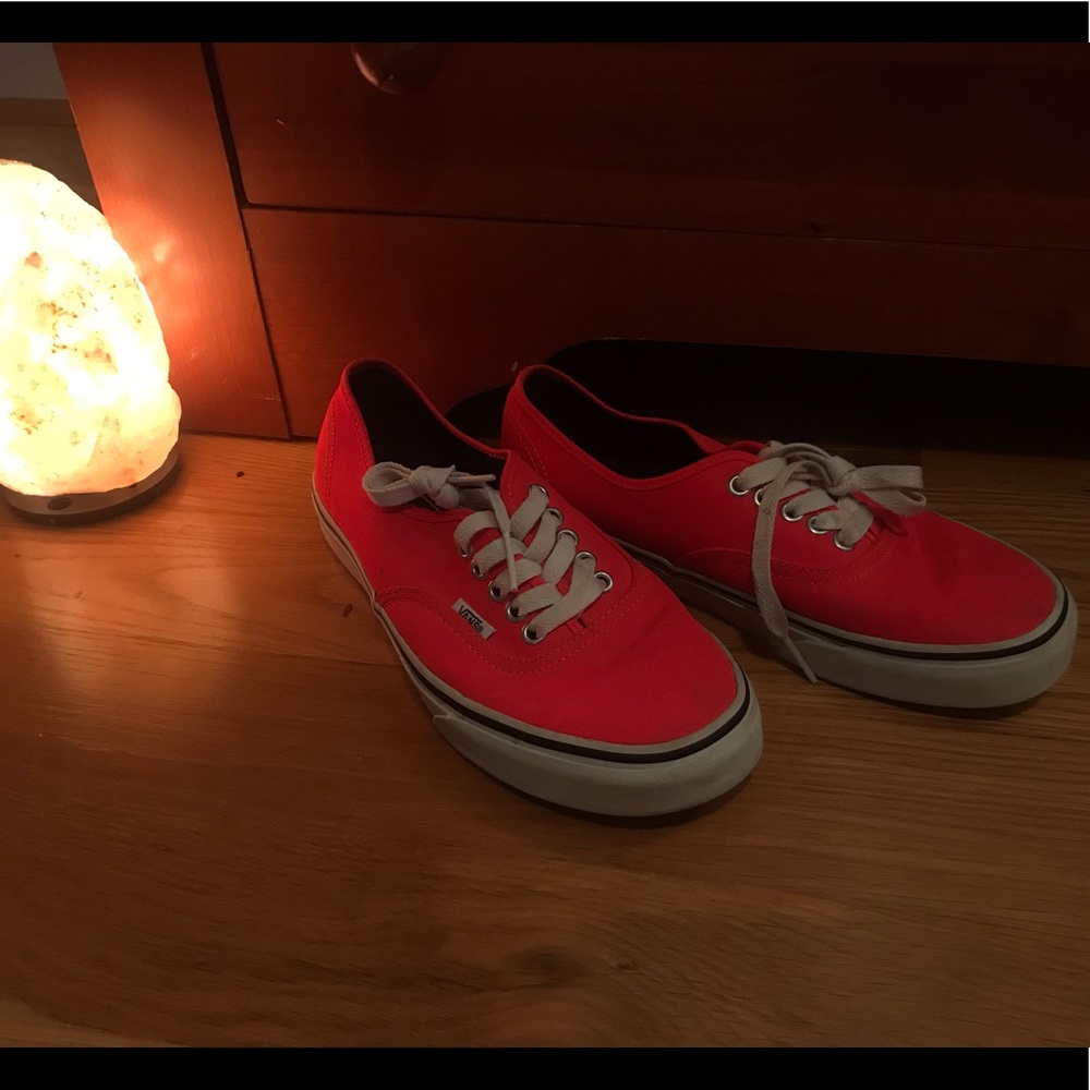 Neon Pink Canvas Vans